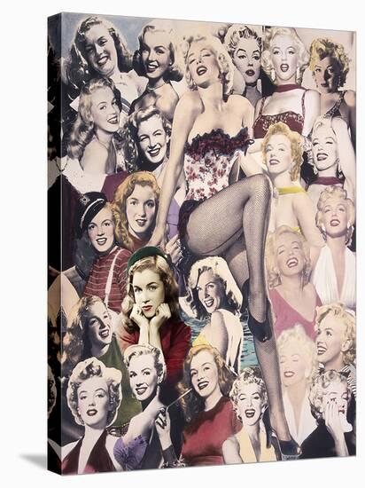 Marilyn Collage-null-Stretched Canvas