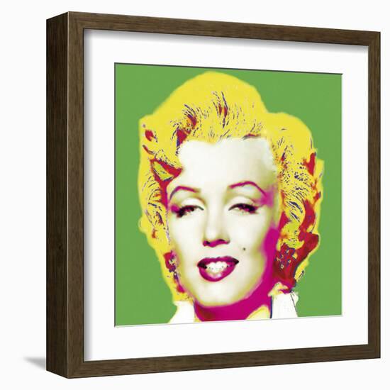 Marilyn in Green-Wyndham Boulter-Framed Art Print