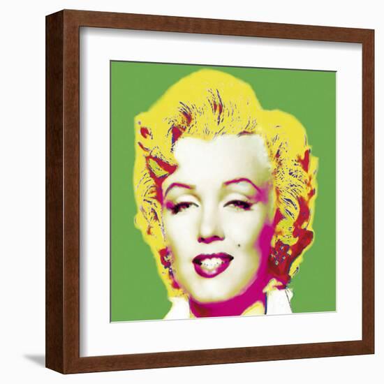 Marilyn in Green-Wyndham Boulter-Framed Art Print