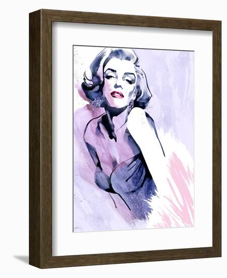 Marilyn in Purple-Ellie Rahim-Framed Art Print