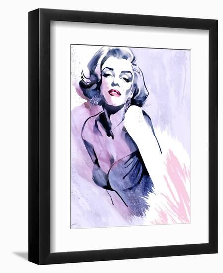 Marilyn in Purple-Ellie Rahim-Framed Art Print