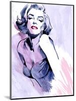 Marilyn in Purple-Ellie Rahim-Mounted Art Print