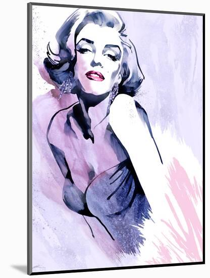 Marilyn in Purple-Ellie Rahim-Mounted Art Print