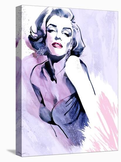 Marilyn in Purple-Ellie Rahim-Stretched Canvas