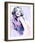 Marilyn in Purple-Ellie Rahim-Framed Art Print