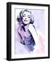 Marilyn in Purple-Ellie Rahim-Framed Art Print