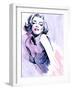 Marilyn in Purple-Ellie Rahim-Framed Art Print