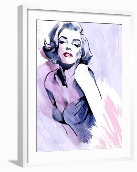 Marilyn in Purple-Ellie Rahim-Framed Art Print