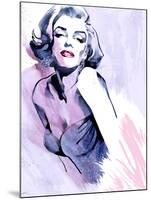 Marilyn in Purple-Ellie Rahim-Mounted Art Print