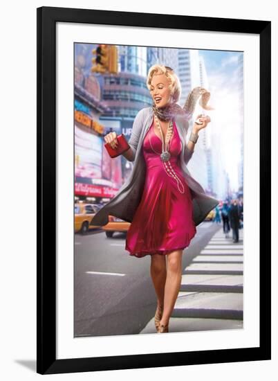 Marilyn In the City-JJ Brando-Framed Art Print