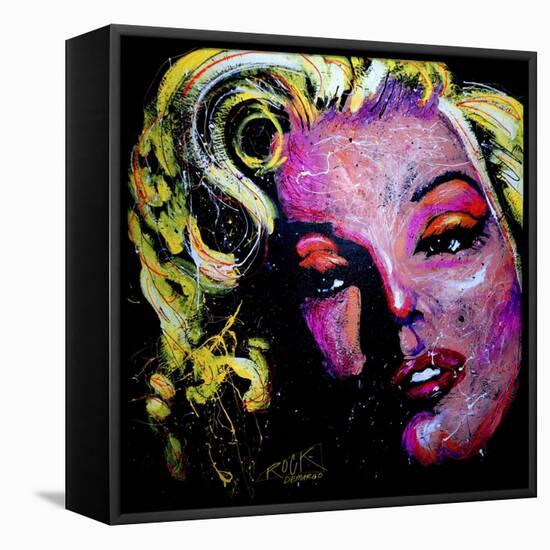 Marilyn Joker 001-Rock Demarco-Framed Stretched Canvas