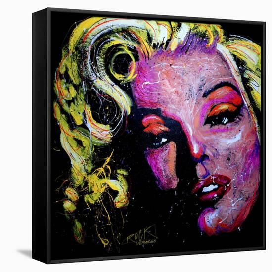 Marilyn Joker 001-Rock Demarco-Framed Stretched Canvas