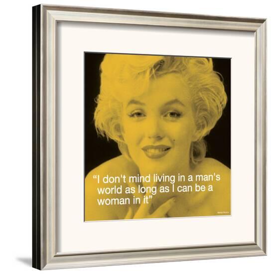 Marilyn: Man's World--Framed Art Print