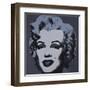 Marilyn Monroe, 1967 (black)-Andy Warhol-Framed Art Print