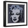 Marilyn Monroe, 1967 (black)-Andy Warhol-Framed Art Print