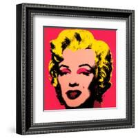 Marilyn Monroe, 1967 (hot pink)-Andy Warhol-Framed Art Print