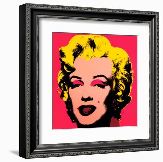 Marilyn Monroe, 1967 (hot pink)-Andy Warhol-Framed Art Print