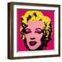 Marilyn Monroe, 1967 (hot pink)-Andy Warhol-Framed Art Print