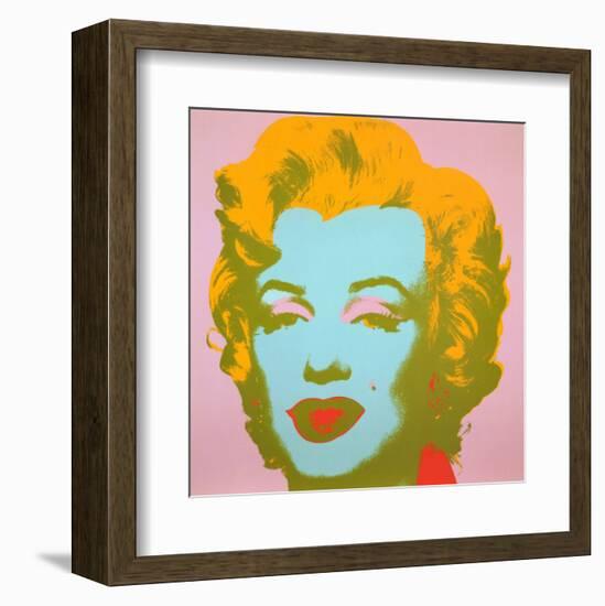 Marilyn Monroe, 1967 (pale pink)-Andy Warhol-Framed Art Print