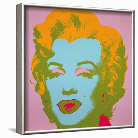 Marilyn Monroe, 1967 (pale pink)-Andy Warhol-Framed Art Print