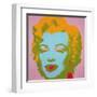 Marilyn Monroe, 1967 (pale pink)-Andy Warhol-Framed Art Print