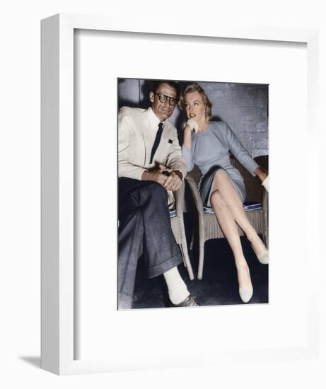 Marilyn Monroe and Arthur Miller, just arrived in London, c1956-1957-Unknown-Framed Giclee Print