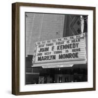 Marilyn Monroe and John F, Kennedy-null-Framed Photographic Print