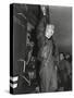 Marilyn Monroe Arriving by Helicopter at a U.S. Military Base in Korea-null-Stretched Canvas