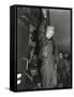 Marilyn Monroe Arriving by Helicopter at a U.S. Military Base in Korea-null-Framed Stretched Canvas