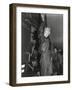 Marilyn Monroe Arriving by Helicopter at a U.S. Military Base in Korea-null-Framed Photo