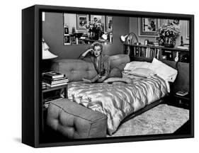 Marilyn Monroe at Home in Hollywood in 1962-null-Framed Stretched Canvas