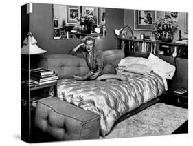 Marilyn Monroe at Home in Hollywood in 1962-null-Stretched Canvas