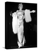 Marilyn Monroe at Premiere of Film "Call Me Madam" on March 4, 1953-null-Stretched Canvas