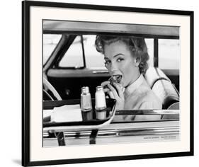 Marilyn Monroe at the Drive-In, 1952-Philippe Halsman-Framed Art Print