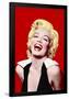 Marilyn Monroe- Big Smile In Red-null-Framed Poster