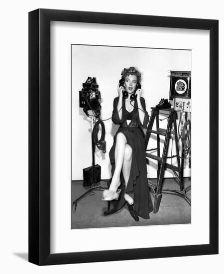 Marilyn Monroe. "Don't Bother to Knock" [1952], Directed by Roy Ward Baker.-null-Framed Photographic Print