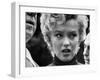 Marilyn Monroe Face Reporters After Announcement Divorce From Baseball Great Joe DiMaggio-George Silk-Framed Premium Photographic Print