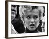 Marilyn Monroe Face Reporters After Announcement Divorce From Baseball Great Joe DiMaggio-George Silk-Framed Premium Photographic Print