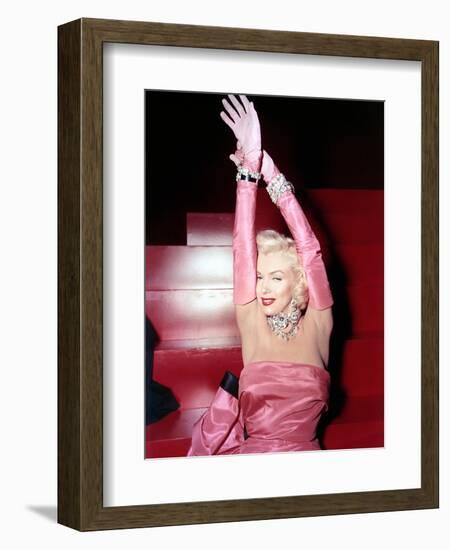 Marilyn Monroe. "Gentlemen Prefer Blondes" [1953], Directed by Howard Hawks.-null-Framed Photographic Print