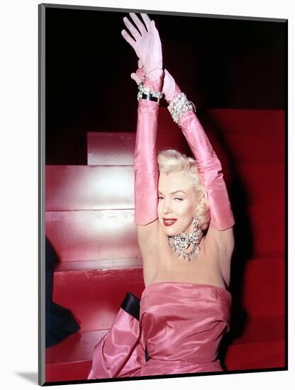 Marilyn Monroe. "Gentlemen Prefer Blondes" [1953], Directed by Howard Hawks.-null-Mounted Photographic Print