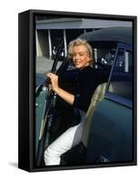 Marilyn Monroe Getting Out of a Car-Alfred Eisenstaedt-Framed Stretched Canvas