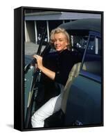 Marilyn Monroe Getting Out of a Car-Alfred Eisenstaedt-Framed Stretched Canvas