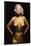 Marilyn Monroe (Gold Dress, Tinted) Movie Poster Print-null-Framed Poster