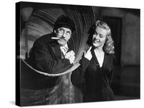 Marilyn Monroe, Groucho Marx, Love Happy, 1949-null-Stretched Canvas