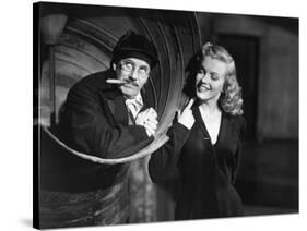 Marilyn Monroe, Groucho Marx, Love Happy, 1949-null-Stretched Canvas