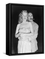 Marilyn Monroe, Groucho Marx, Love Happy, 1949-null-Framed Stretched Canvas