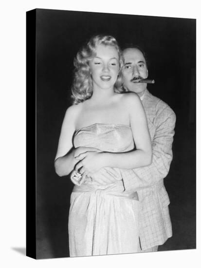 Marilyn Monroe, Groucho Marx, Love Happy, 1949-null-Stretched Canvas