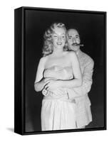 Marilyn Monroe, Groucho Marx, Love Happy, 1949-null-Framed Stretched Canvas