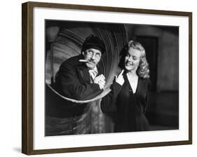 Marilyn Monroe, Groucho Marx, Love Happy, 1949-null-Framed Photographic Print