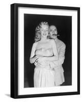 Marilyn Monroe, Groucho Marx, Love Happy, 1949-null-Framed Photographic Print
